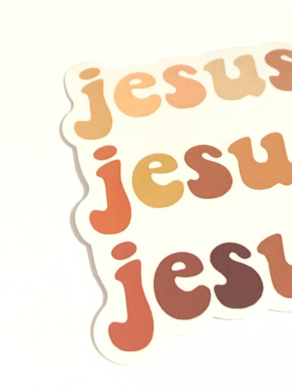 Neutral Tone 'Jesus' Sticker - Picture 2 of 3